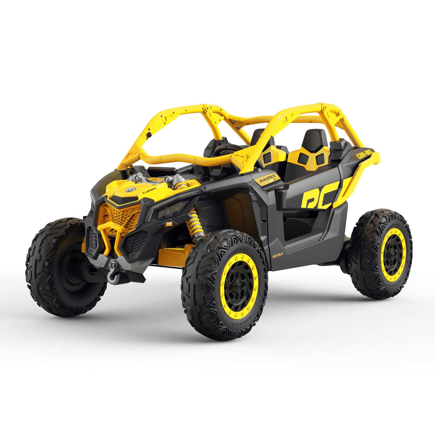 Can-Am Maverick XL Custom Edition 24V Kids Ride-On UTV Buggy Car | Yellow