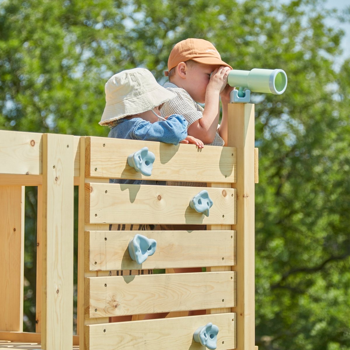 PolarPlay Kids Climbing Tower & Playhouse - Climb & Swing Ragna Sage