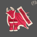 Christmas Dragon Saddle Pad Set with Neck Strap