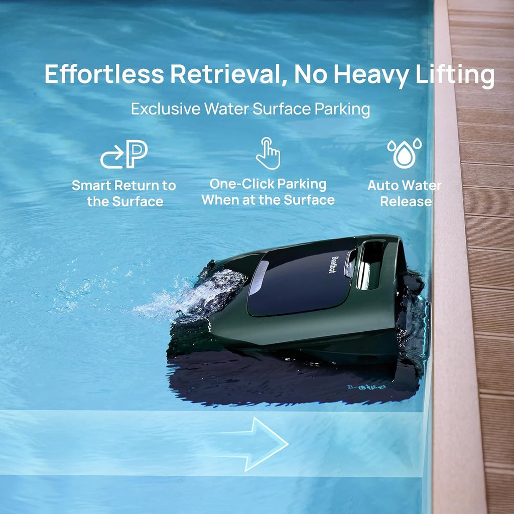 Beatbot AquaSense 2 Pro Robotic Pool Cleaner – 5-in-1 Cordless Skimmer &amp; Clarifier, App-Controlled, Smart Parking, Up to 3,875 Sq. Ft. – Obsidian