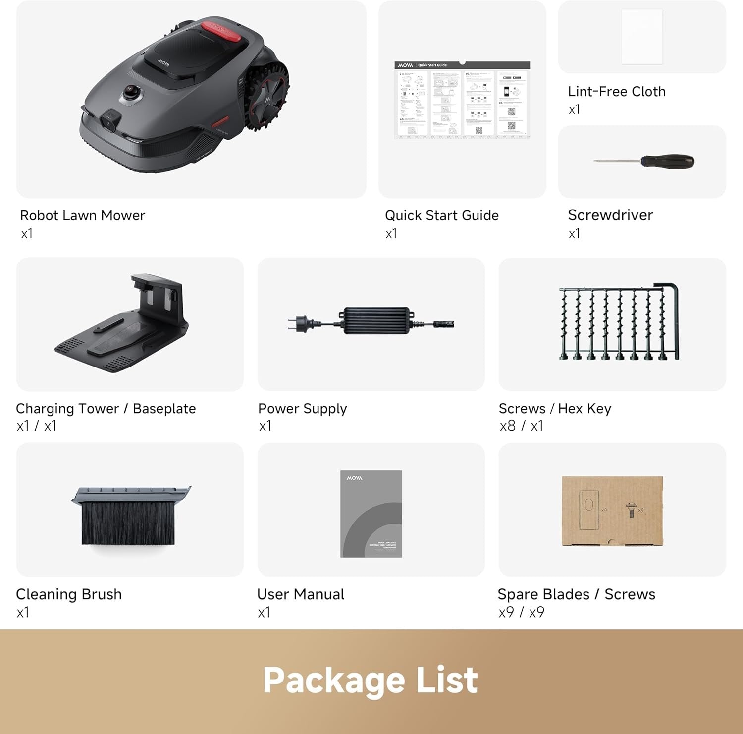 MOVA LiDAX Ultra 1000 Robot Lawn Mower Wire Free for 1/4 Acre, RTK-Free+360° 3D LiDAR+AI Vision Auto Mapping, Zero-Edge Cutting, Cutting Height 1.2"-3.9", 45% Slope, Up to 150 Managed Zones Dual Maps