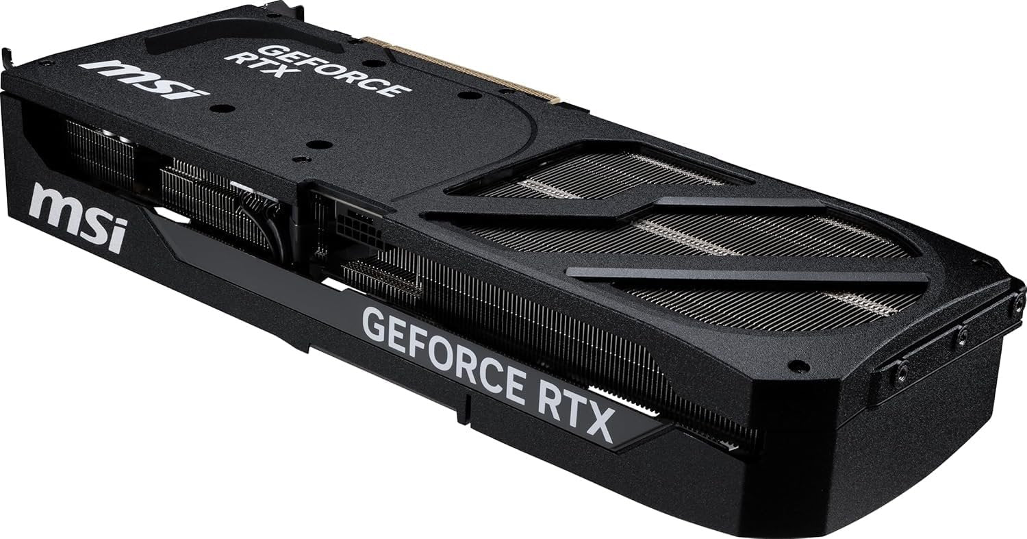 msi Gaming RTX 5080 16G Ventus 3X OC Black Graphics Card (16GB GDDR7, 256-bit, Extreme Clock 2640 MHz, DisplayPort x 3 2.1a, HDMI 2.1b, NVIDIA Blackwell Architecture)