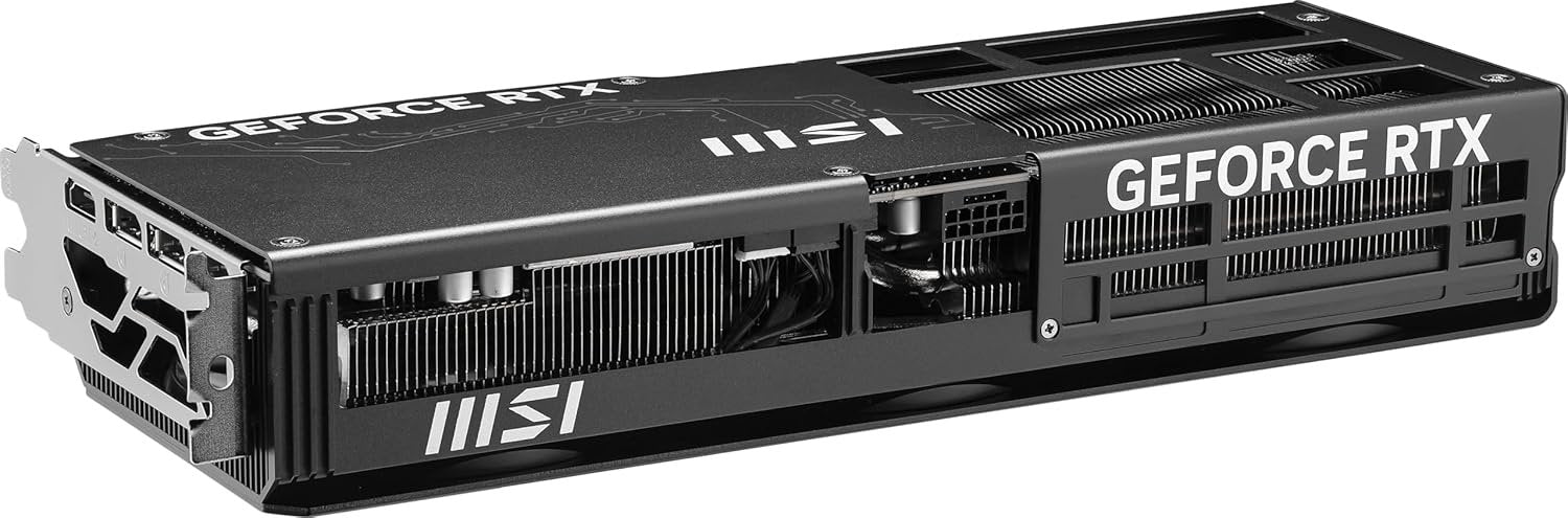 msi Gaming RTX 5080 16G Inspire 3X OC Black Graphics Card (16GB GDDR7, 256-bit, Extreme Clock 2655 MHz, DisplayPort x 3 2.1a, HDMI 2.1b, NVIDIA Blackwell Architecture)