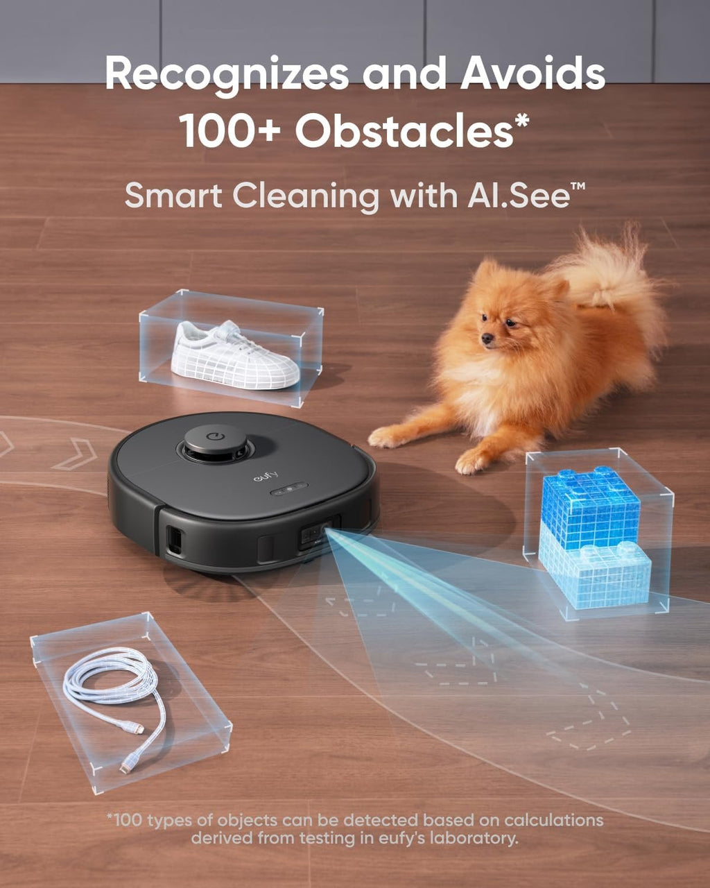 eufy X10 Pro Omni Robot Vacuum and Mop Combo, Incredible Suction, Dual Mops with 12 mm Auto-Lift and Carpet Detection, AI Obstacle Avoidance, Auto Mop Washing&amp;Drying, Self-Emptying, Self-Refilling