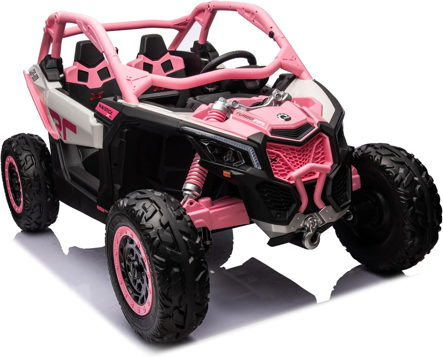 Can-Am Maverick XL Custom Edition 24V Kids Ride-On UTV Buggy Car | Rose Pink