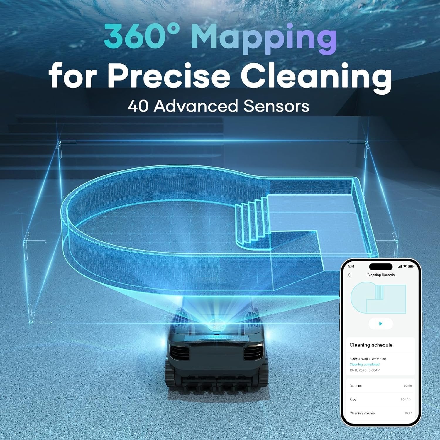 Aiper Scuba X1 Pro Max Robotic Pool Cleaner Bundle with HydroComm Pro Smart Water Monitor