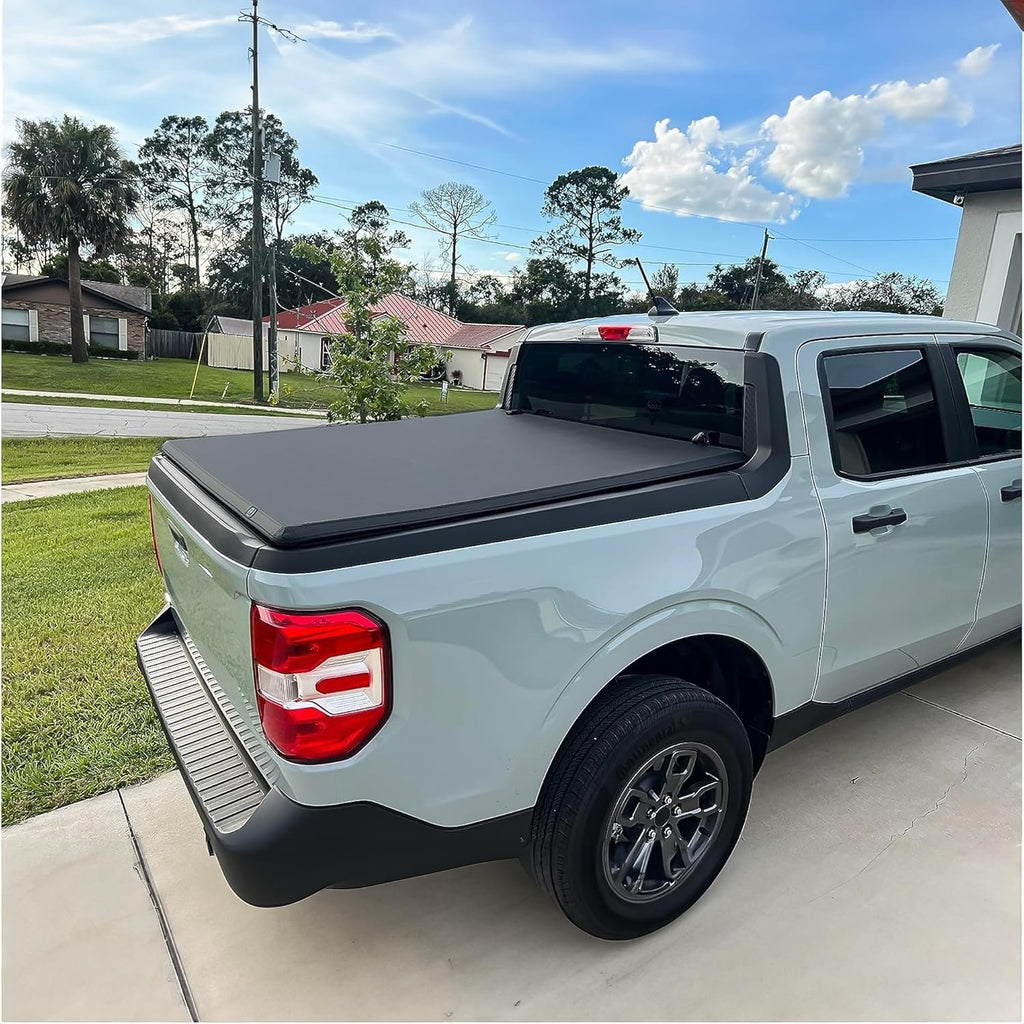 AUTOSAVER88 Soft Tri-Fold Tonneau Cover for 2019–2025 Silverado/Sierra 1500 (New Body Style) 5.8ft Bed – Not for Multi-Flex or CarbonPro