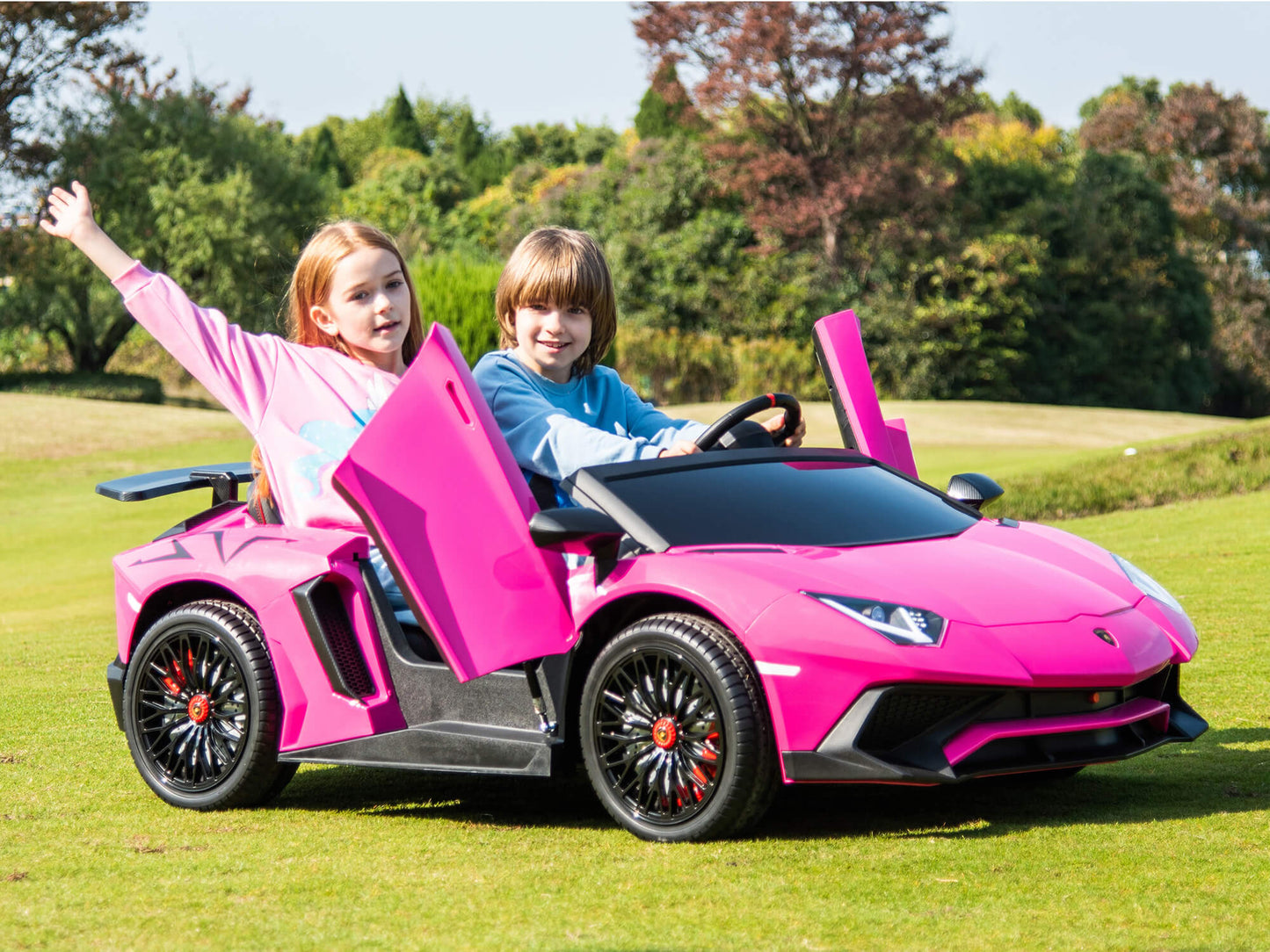 Lamborghini Aventador XXL 24V Big Kids Ride-On Car | Yellow