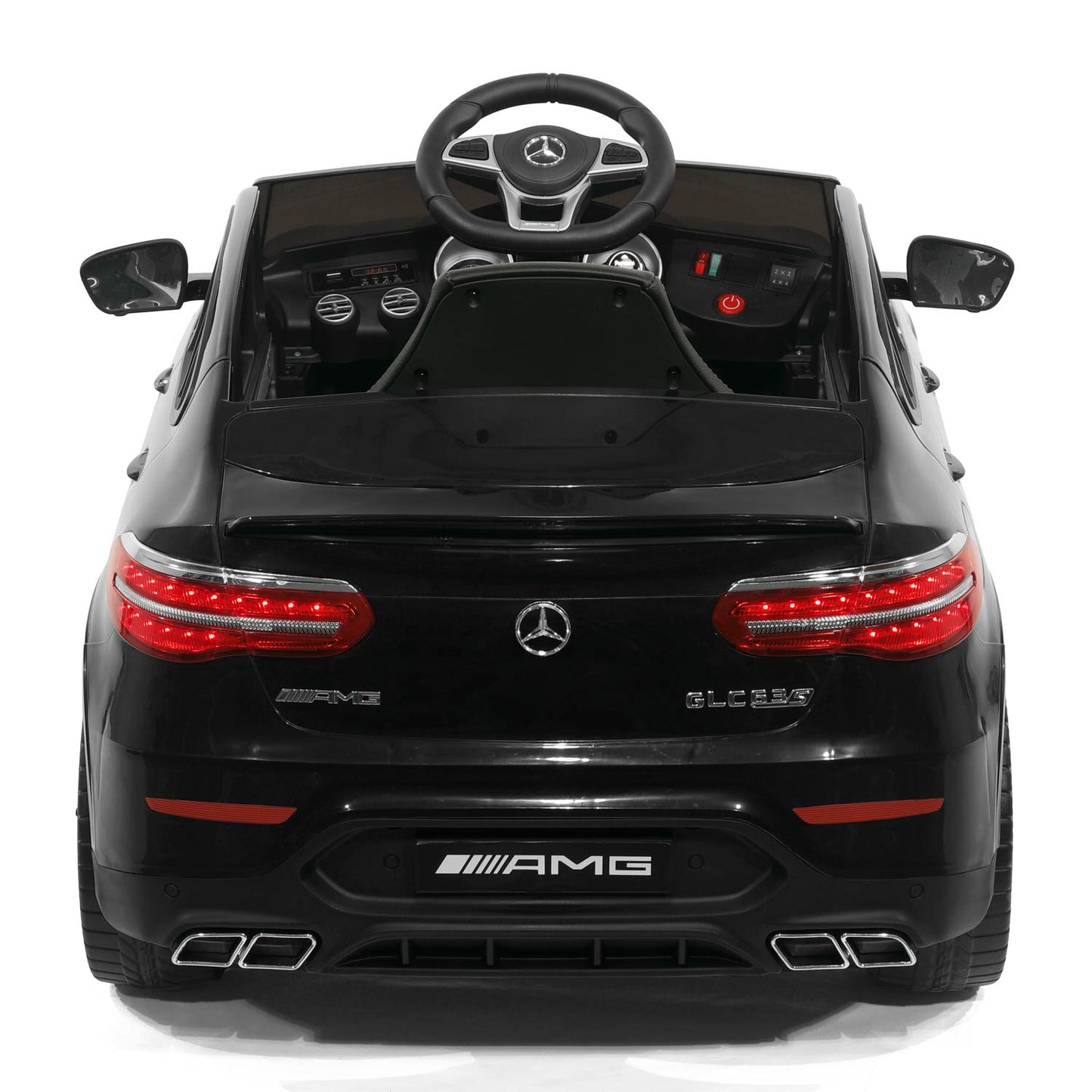 Mercedes AMG GLC 63S 12V 4WD Kids Ride-On Car with R/C Parental Remote | Black