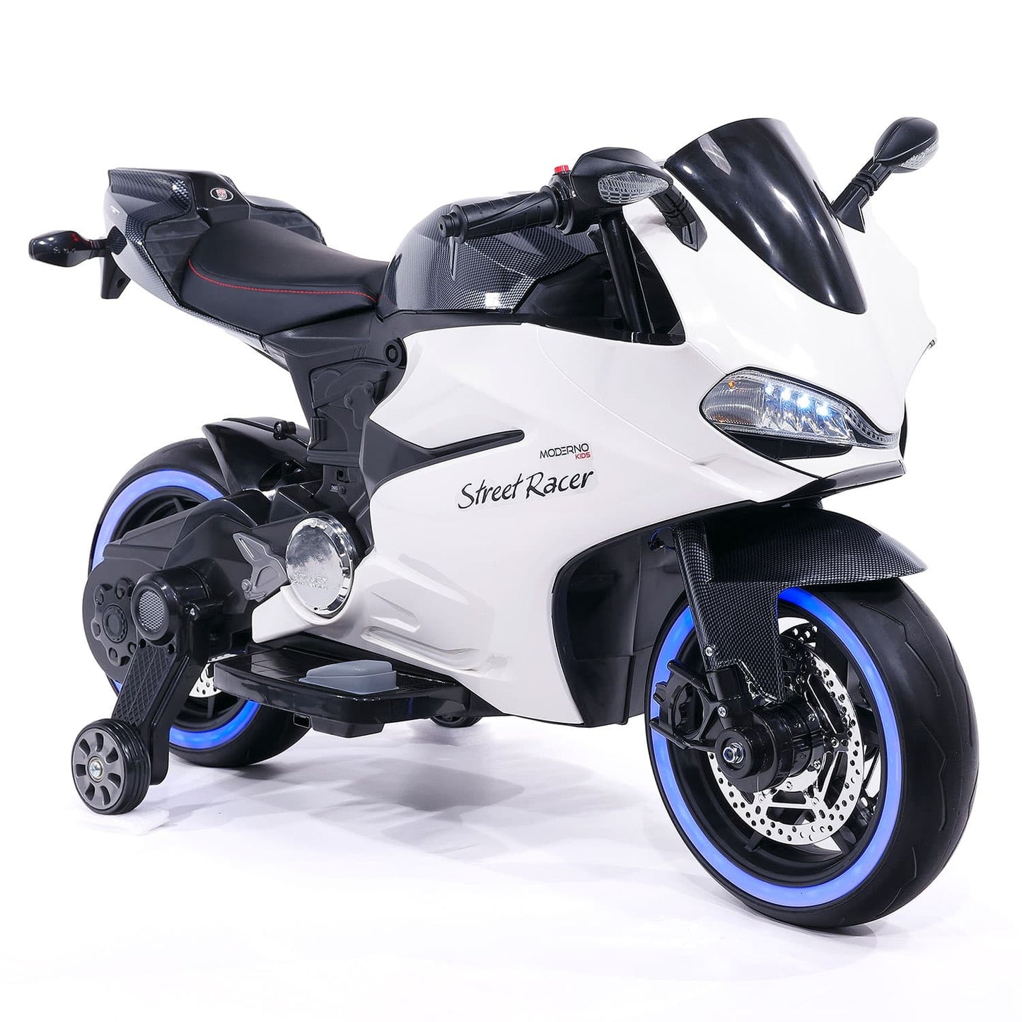Street Racer 12V Electric Kids Ride-On Motorcycle | Black