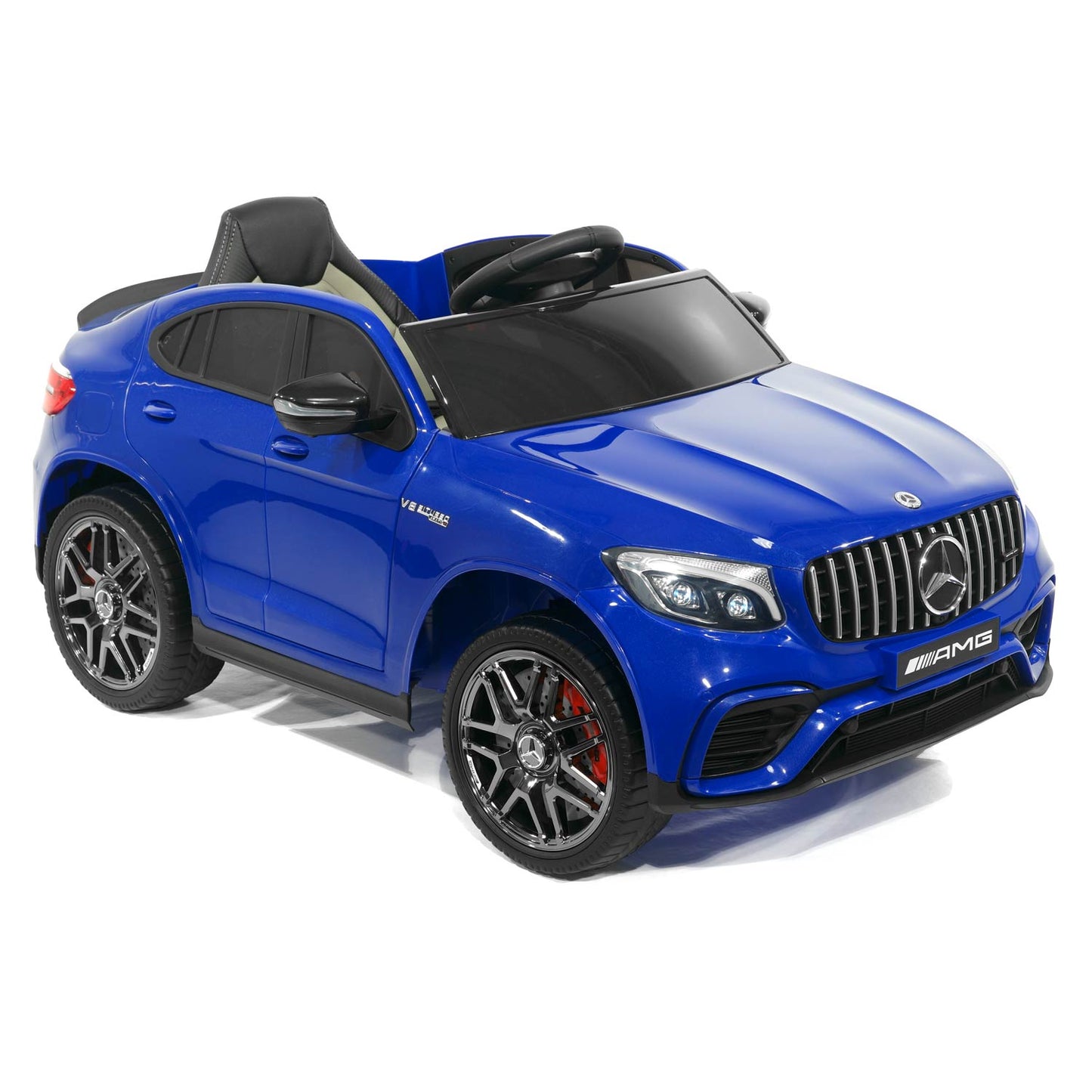 Mercedes AMG GLC 63S 12V 4WD Kids Ride-On Car with R/C Parental Remote | Blue