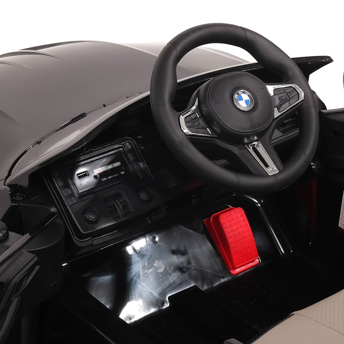 BMW M4 12V Kids Ride-On Car with R/C Parental Remote | White