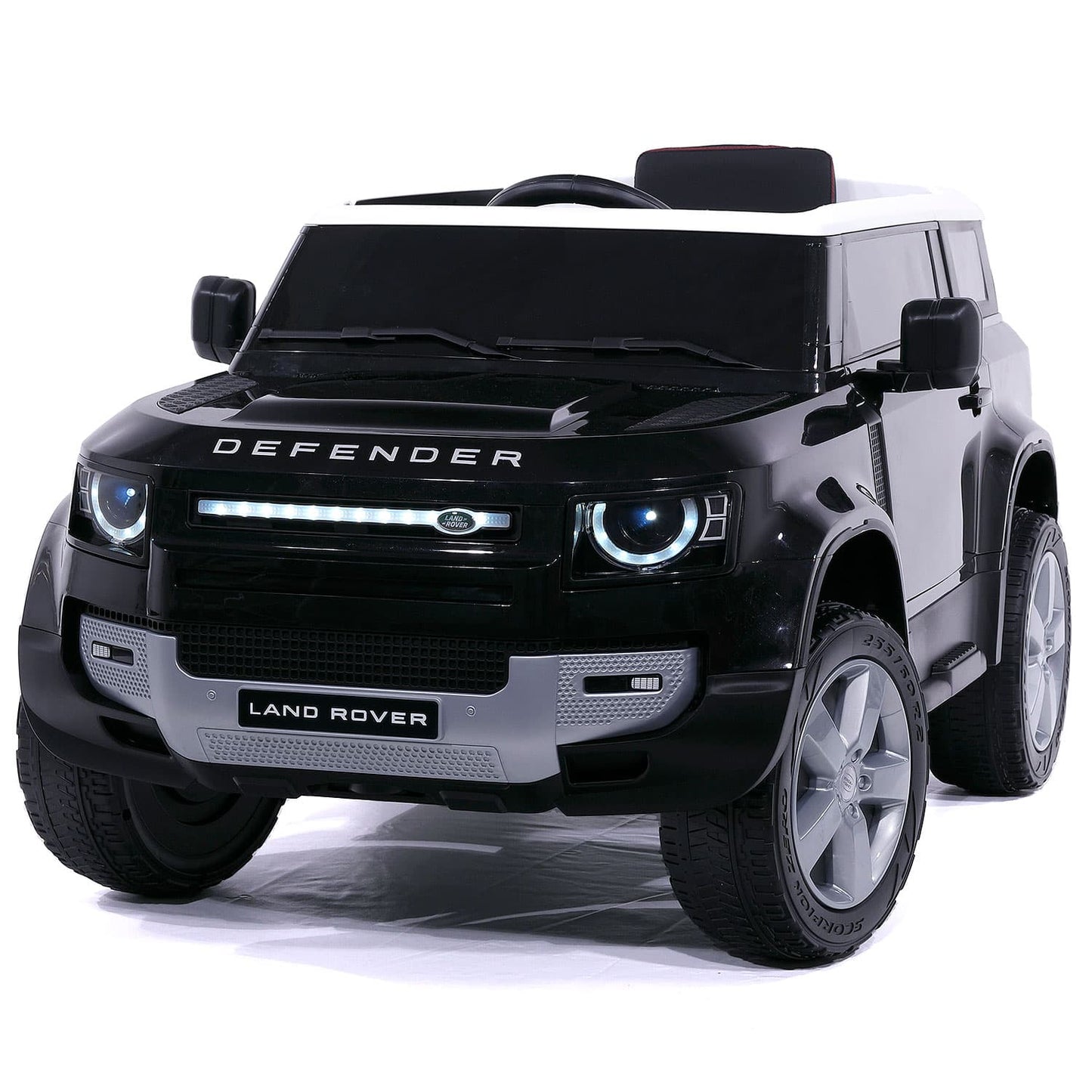 Land Rover Defender 12V Kids Ride-On Car with R/C Parental Remote | Black