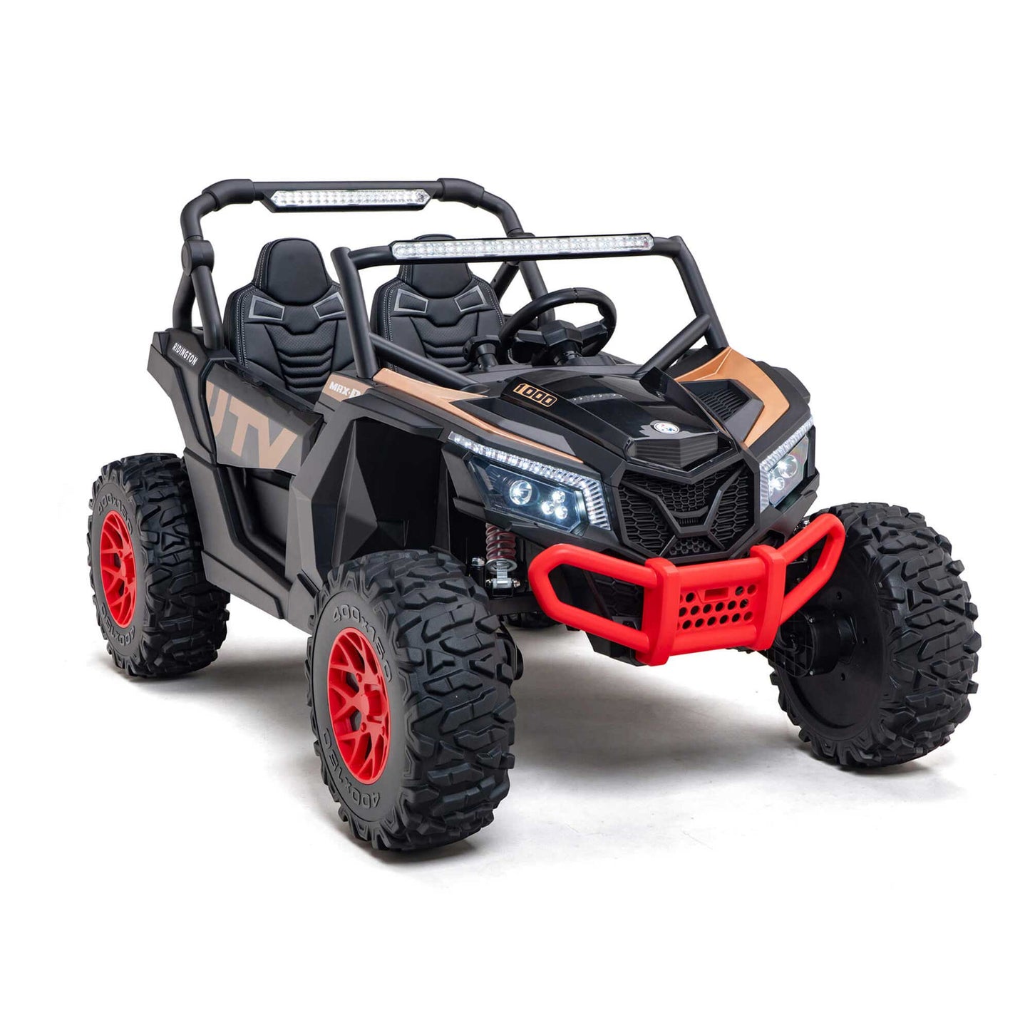 Ridington MAX-R 24V Kids Ride-On UTV Buggy with R/C Parental Remote | Black
