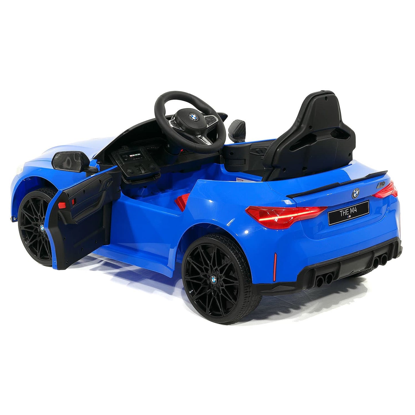 BMW M4 12V Kids Ride-On Car with R/C Parental Remote | Blue