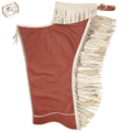 Brown Western Leather Shotgun Chaps