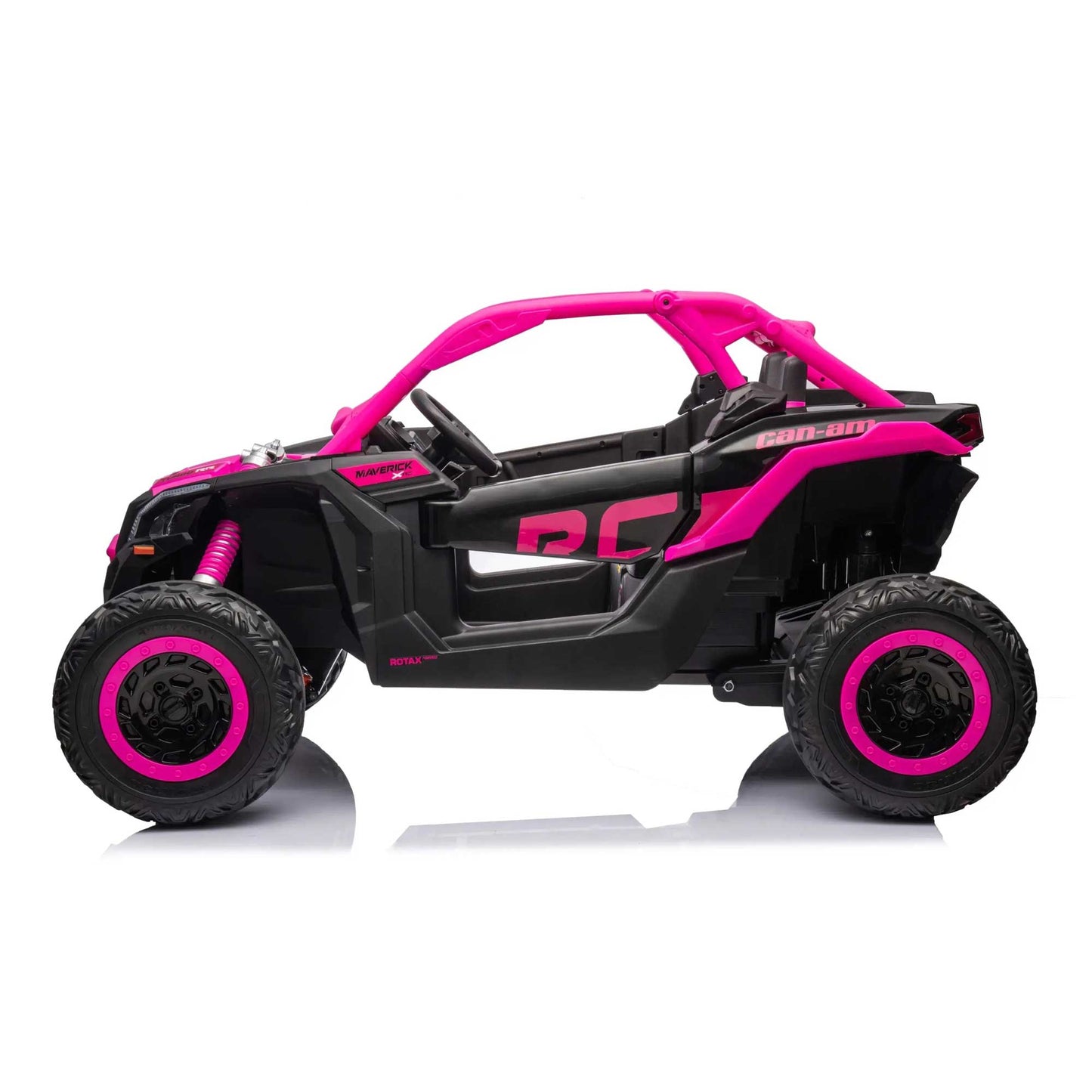 Can-Am Maverick XL Custom Edition 24V Kids Ride-On UTV Buggy Car | Deep Pink