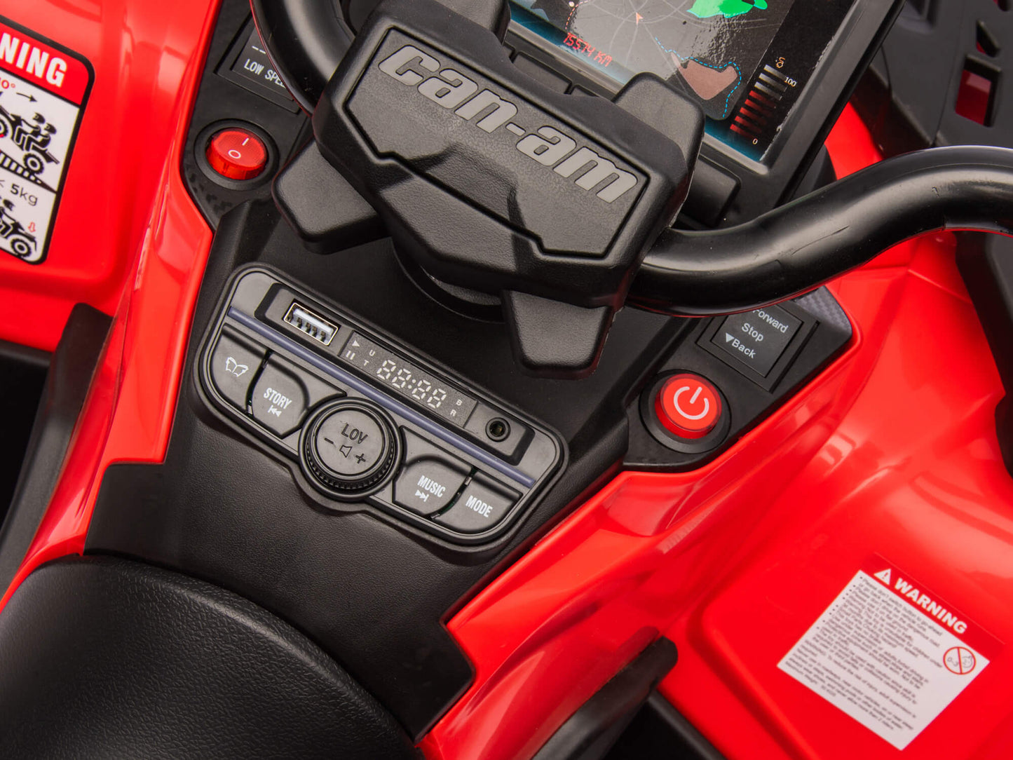Can-Am Outlander 24V 4WD Kids Ride-On ATV Quad | Red