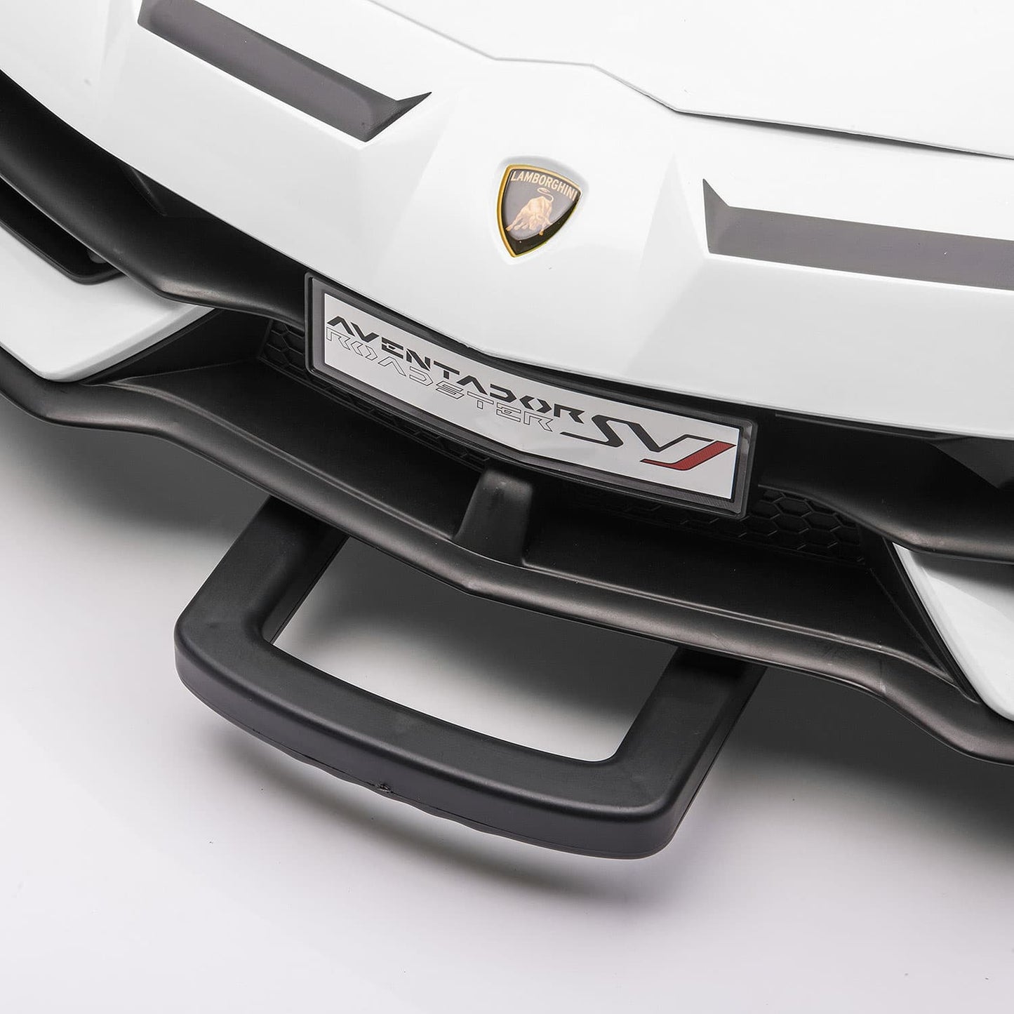 Lamborghini Aventador SVJ 24V Kids Ride-On Car with R/C Parental Remote | White