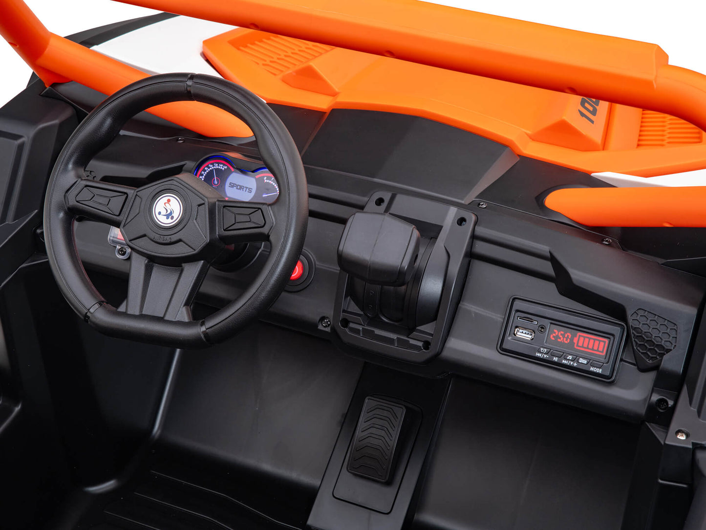 Ridington MAX-R 24V Kids Ride-On UTV Buggy with R/C Parental Remote | Orange