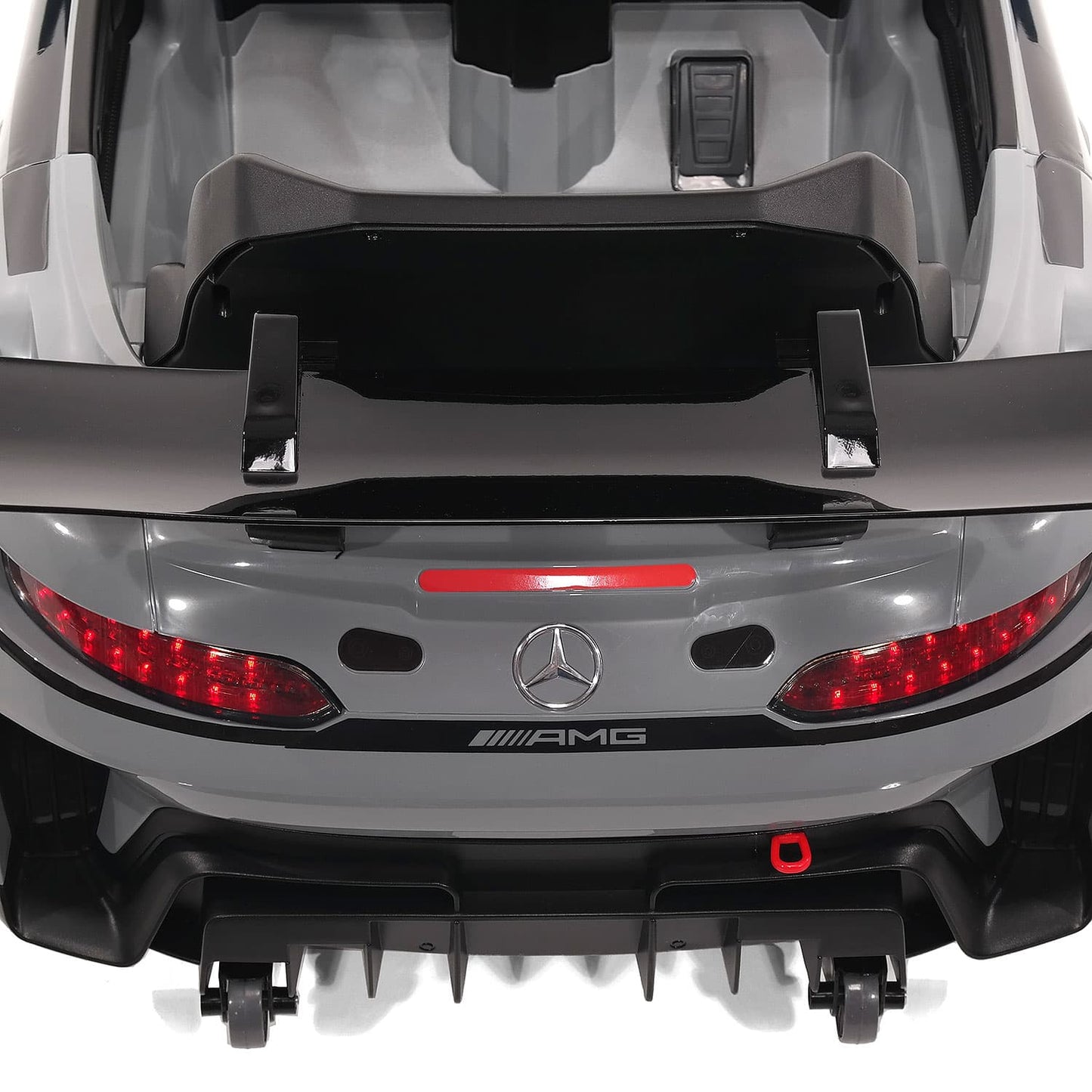 Mercedes AMG GT3 EVO 12V Kids Ride-On Car with R/C Parental Remote | Gray