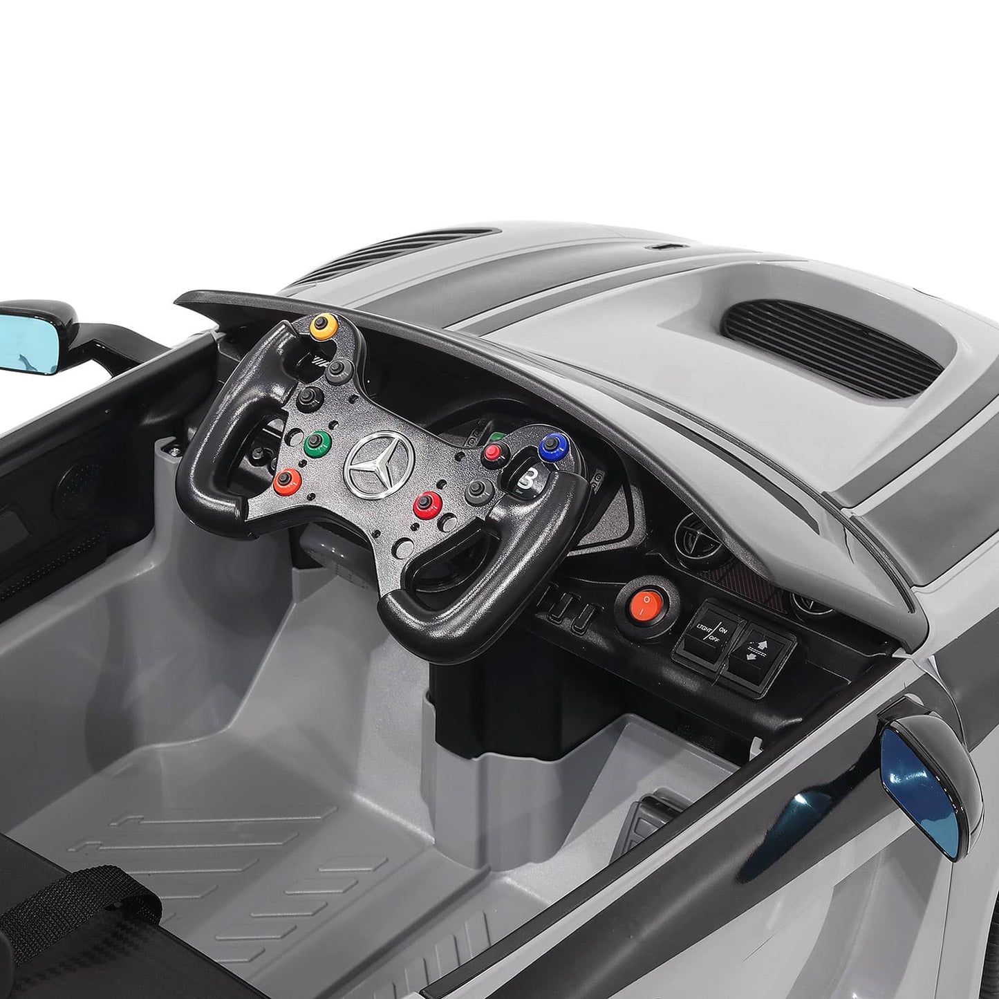 Mercedes AMG GT3 EVO 12V Kids Ride-On Car with R/C Parental Remote | Orange