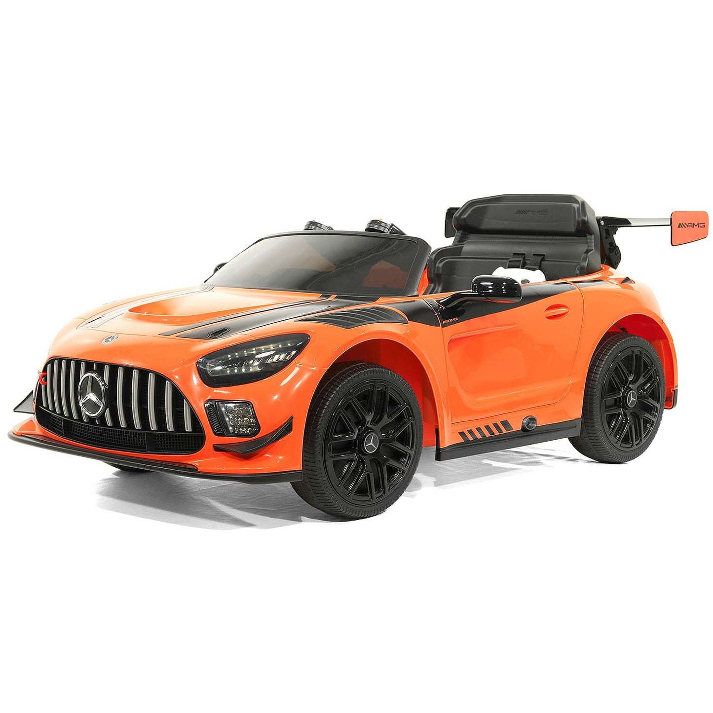 Mercedes AMG GT3 EVO 12V Kids Ride-On Car with R/C Parental Remote | Orange