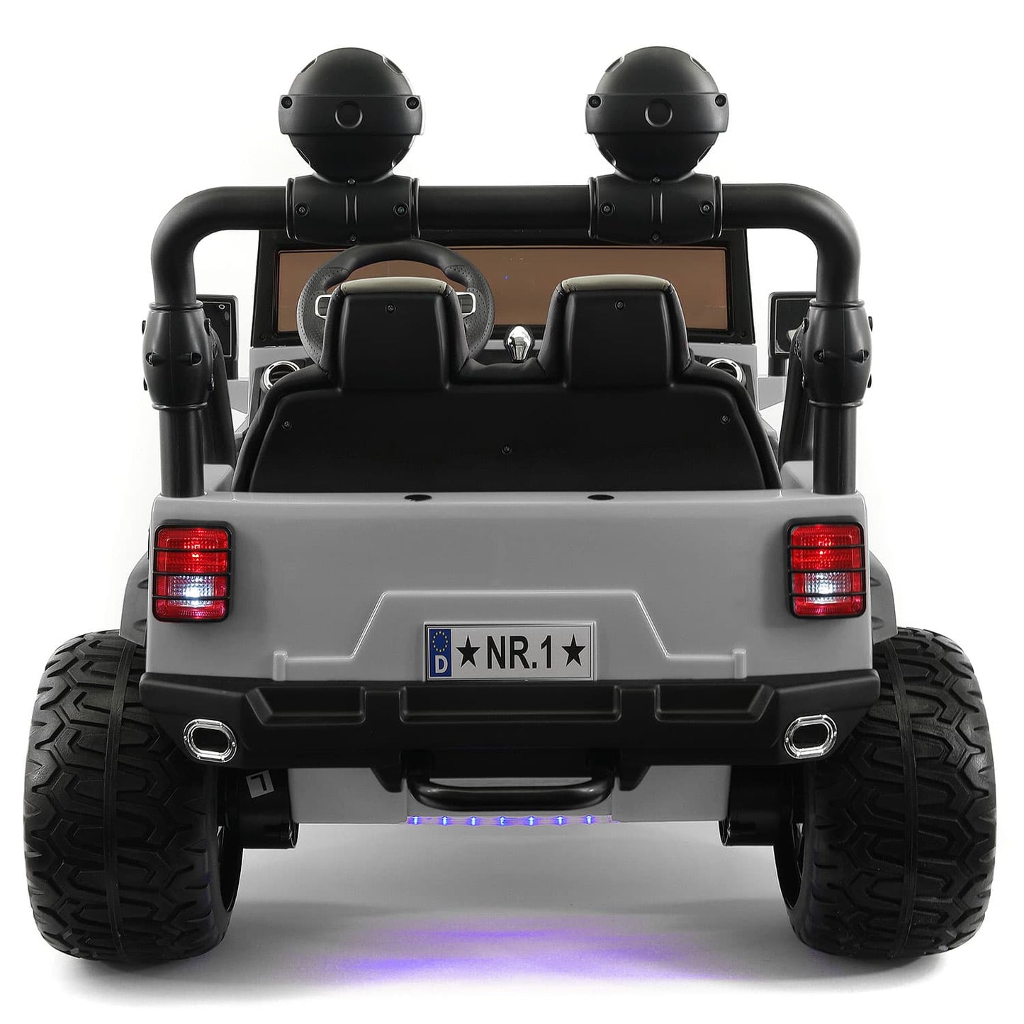 Trail Explorer 24V Kids Ride-On Car Truck with R/C Parental Remote | Gray