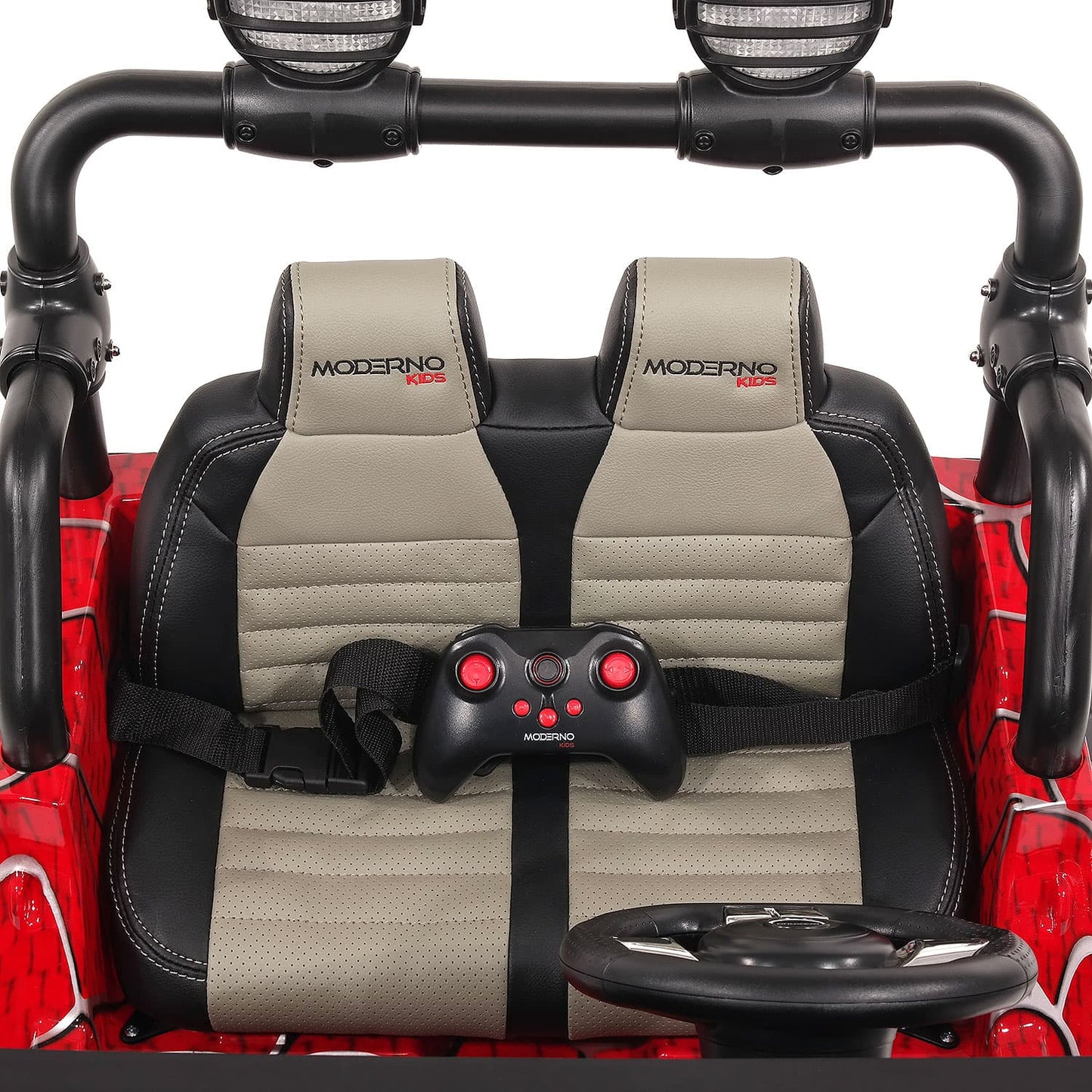 Trail Explorer 24V Kids Ride-On Car Truck with R/C Parental Remote | Spider Red