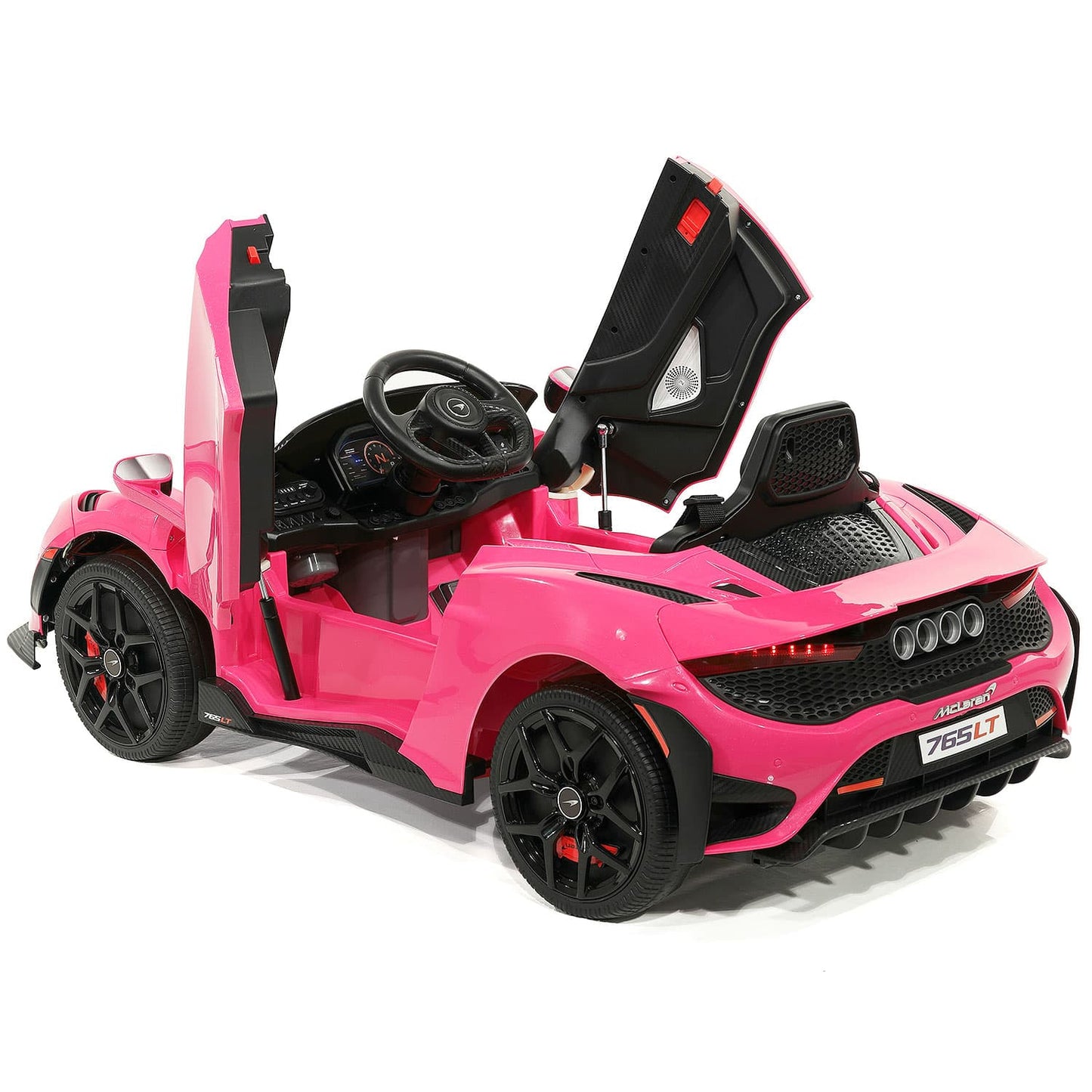 McLaren 765LT 12V Kids Ride-On Car with R/C Parental Remote | Pink