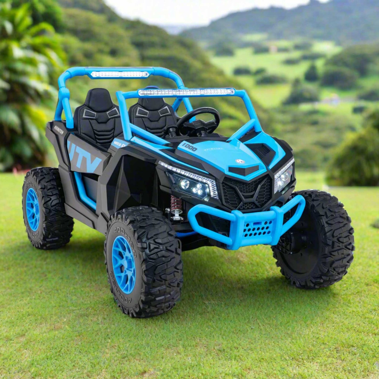 Ridington MAX-R 24V Kids Ride-On UTV Buggy with R/C Parental Remote | Blue