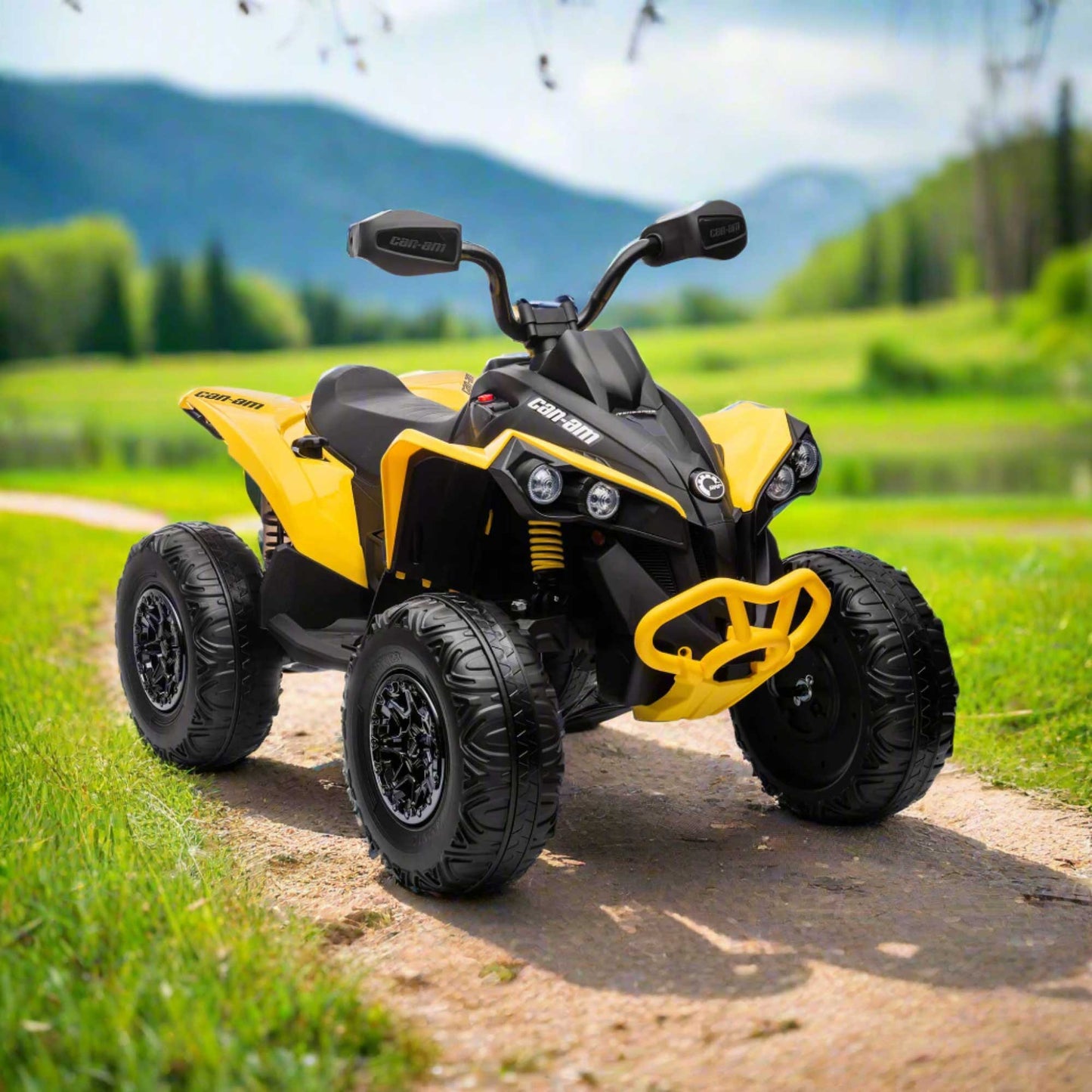 Can-Am Renegade 24V 4WD Kids Ride-On ATV Quad | Yellow