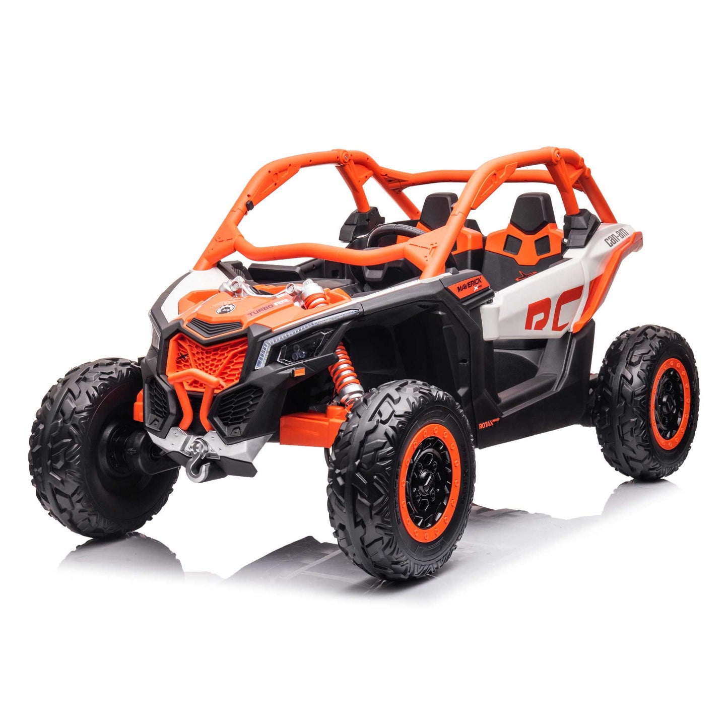 Can-Am Maverick XL Custom Edition 24V Kids Ride-On UTV Buggy Car | Orange