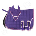 Purple English Western Saddle Pad Set