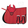 Red English Saddle Pad Set Stylish & Comfortable
