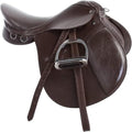 Brown Leather English Saddle