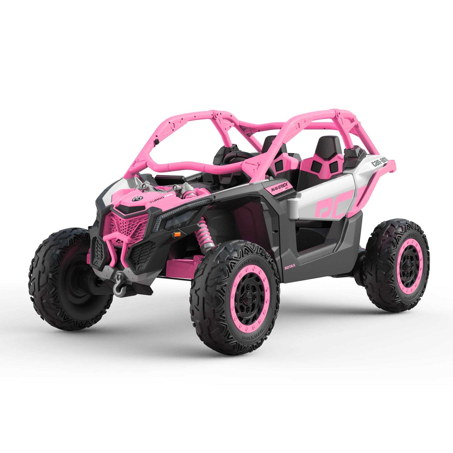 Can-Am Maverick XL Custom Edition 24V Kids Ride-On UTV Buggy Car | Rose Pink