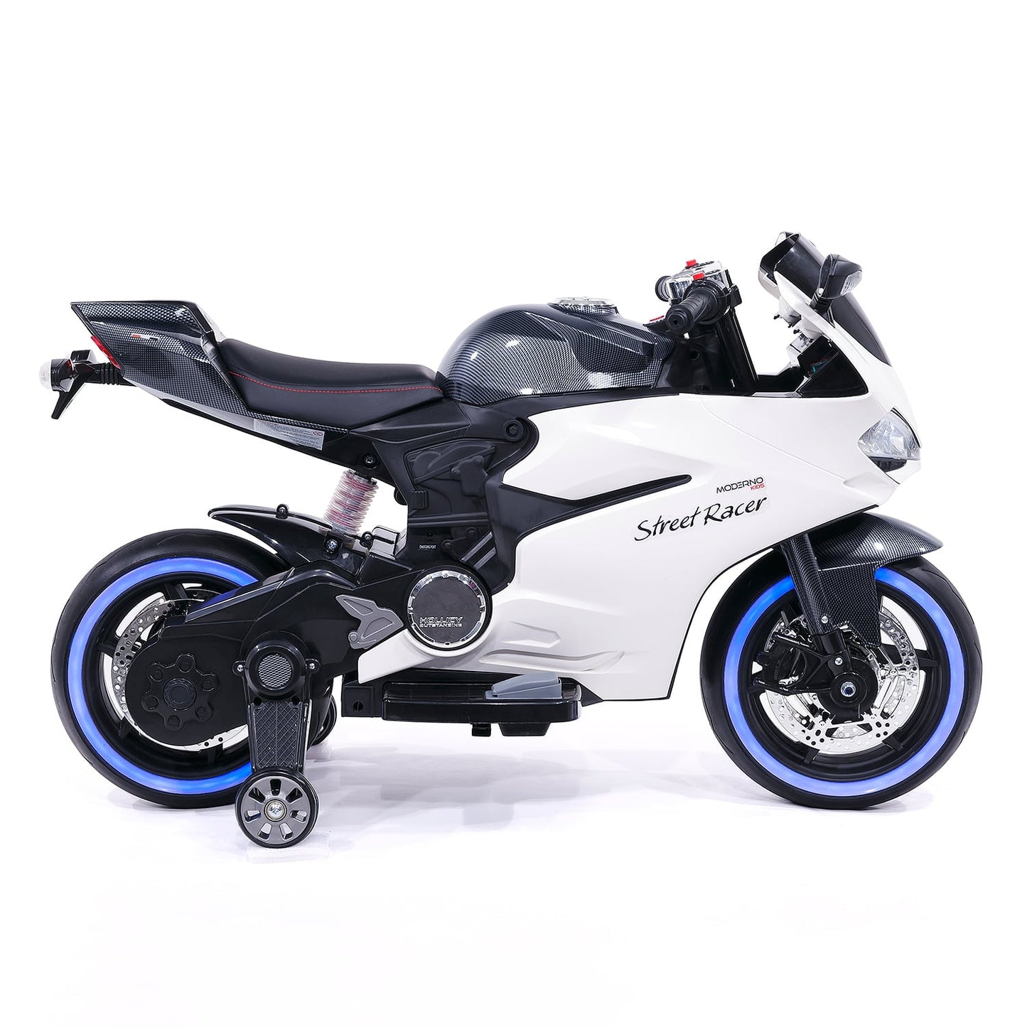 Street Racer 12V Electric Kids Ride-On Motorcycle | Black