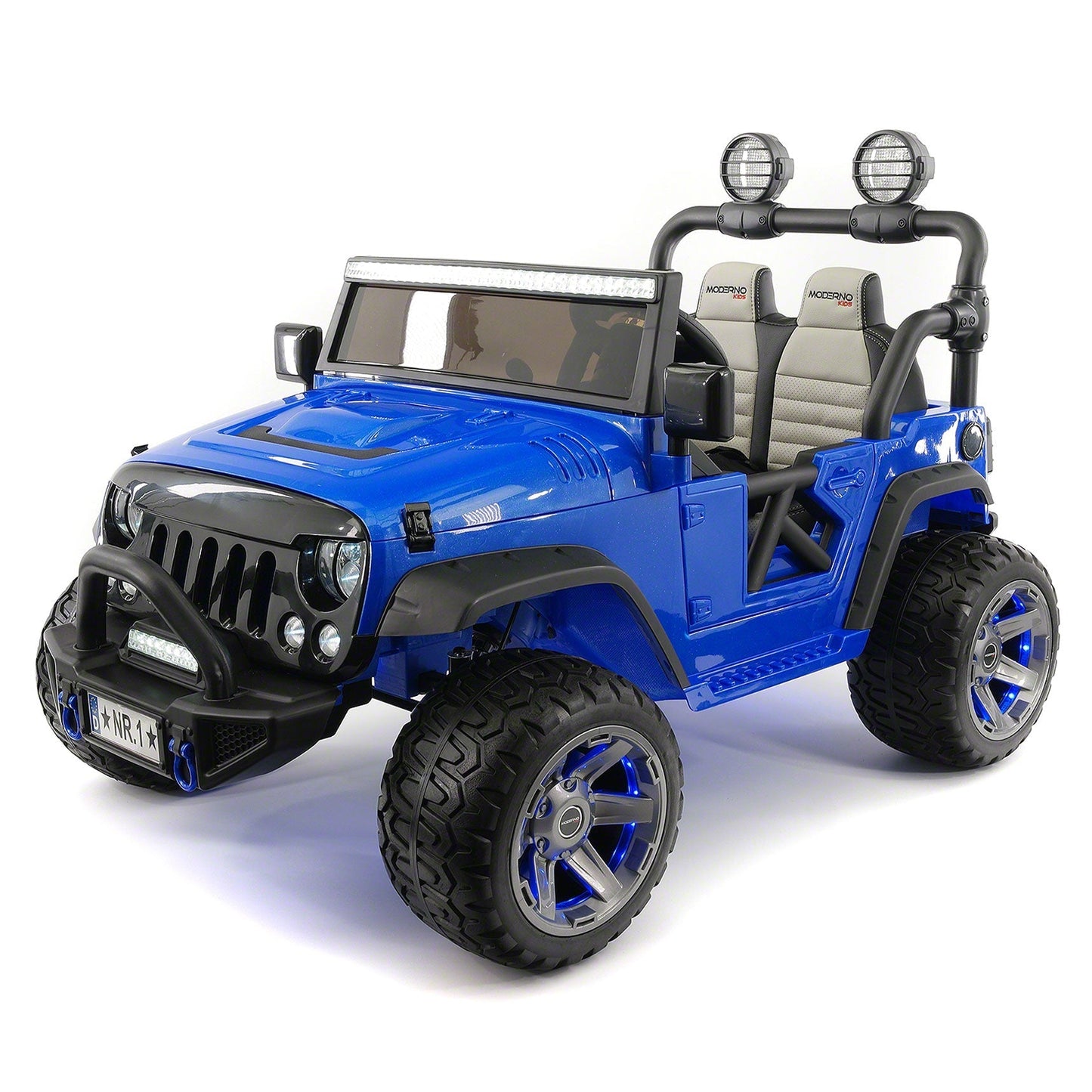 Trail Explorer 24V Kids Ride-On Car Truck with R/C Parental Remote | Blue