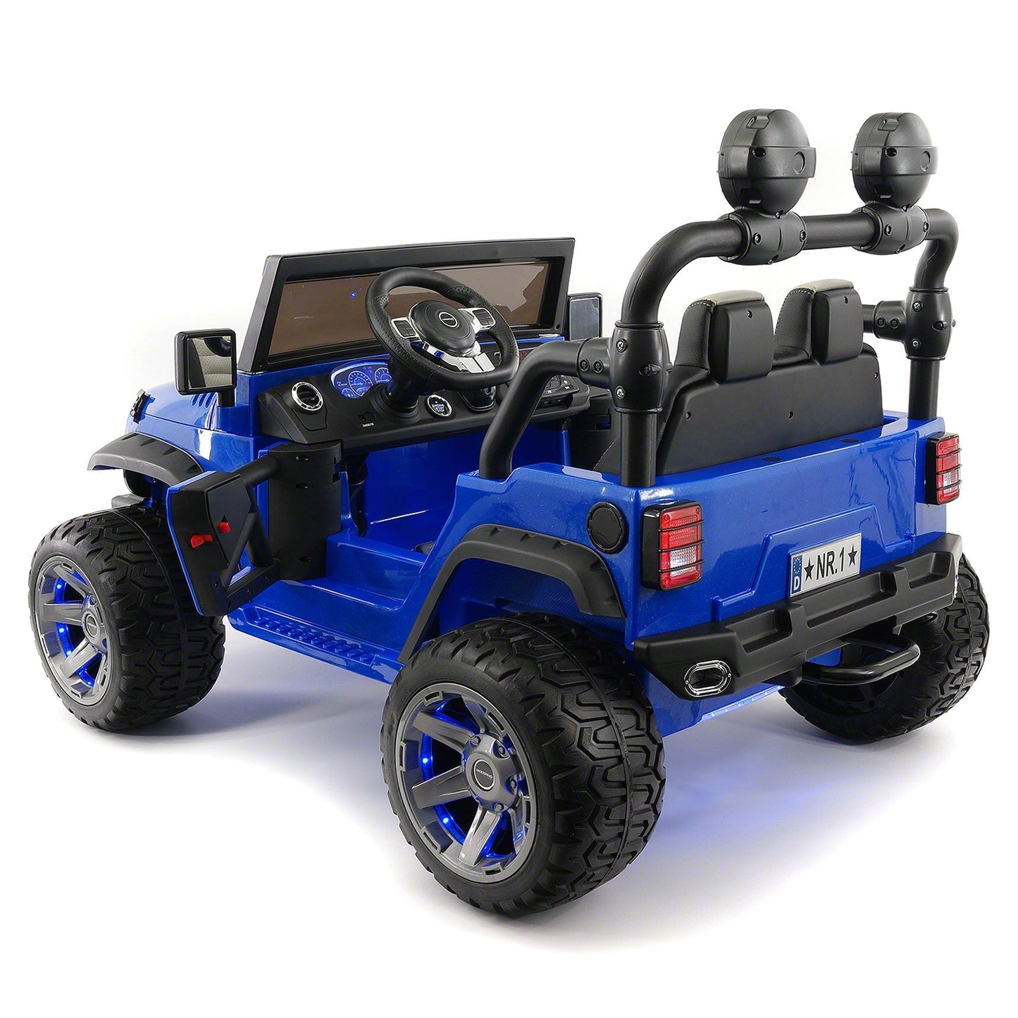 Trail Explorer 24V Kids Ride-On Car Truck with R/C Parental Remote | Blue