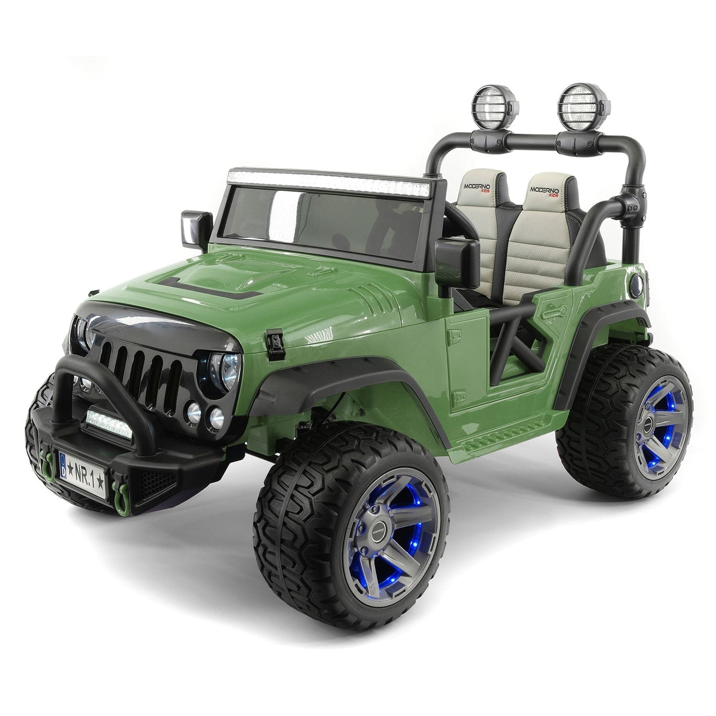 Trail Explorer 24V Kids Ride-On Car Truck with R/C Parental Remote | Olive Green