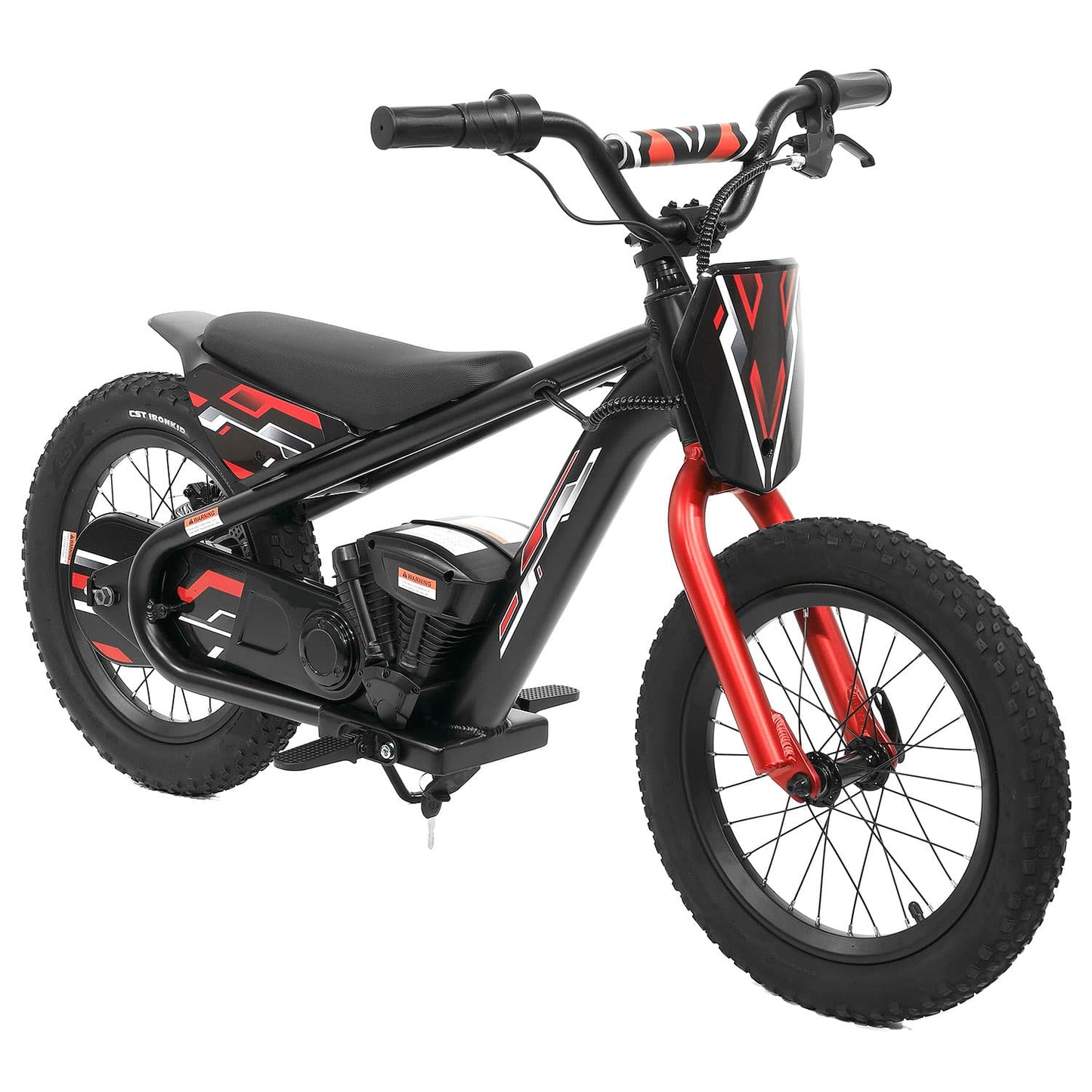 Big Kids 24V Electric Ride-On Balance Bike Scooter | Black
