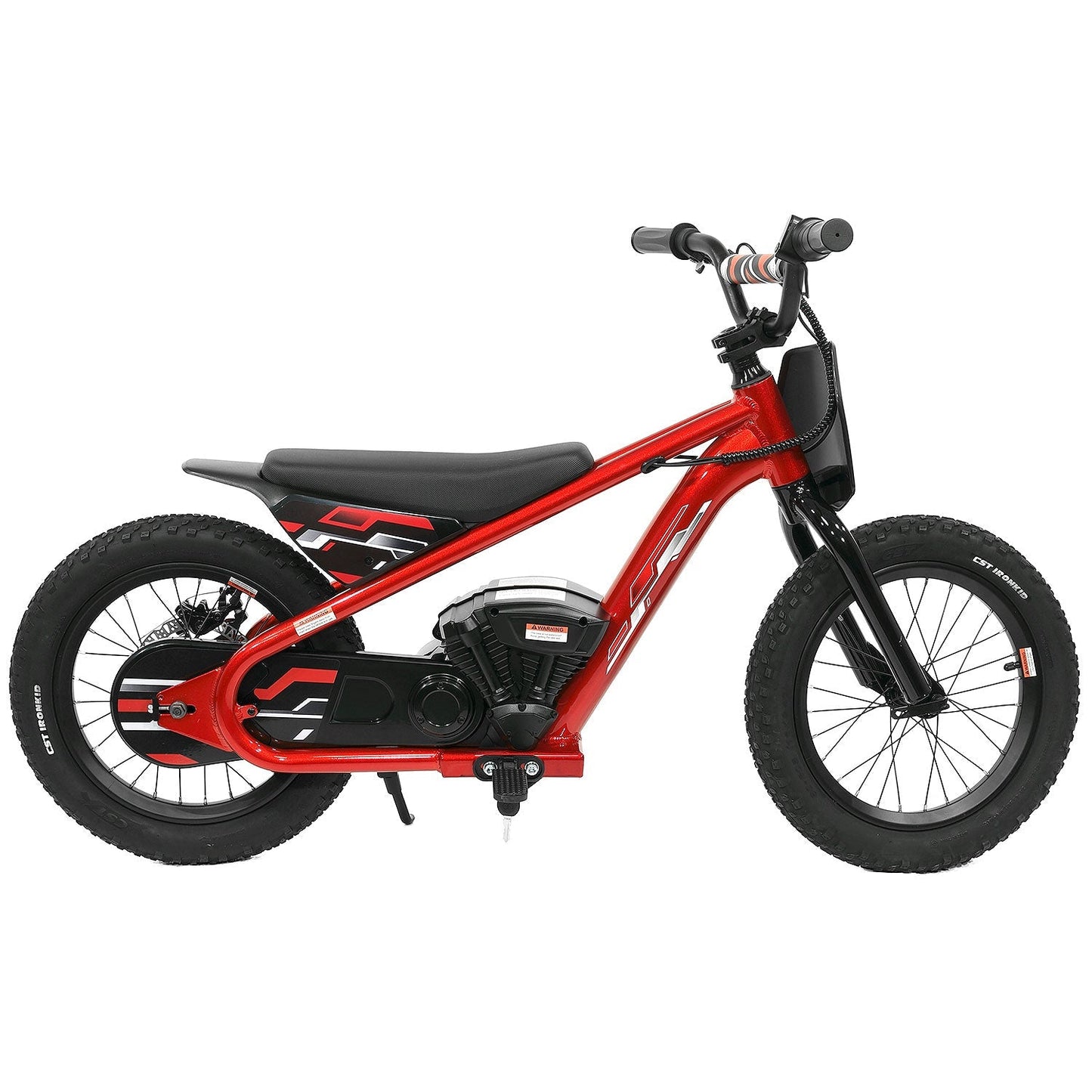 Big Kids 24V Electric Ride-On Balance Bike Scooter | Red