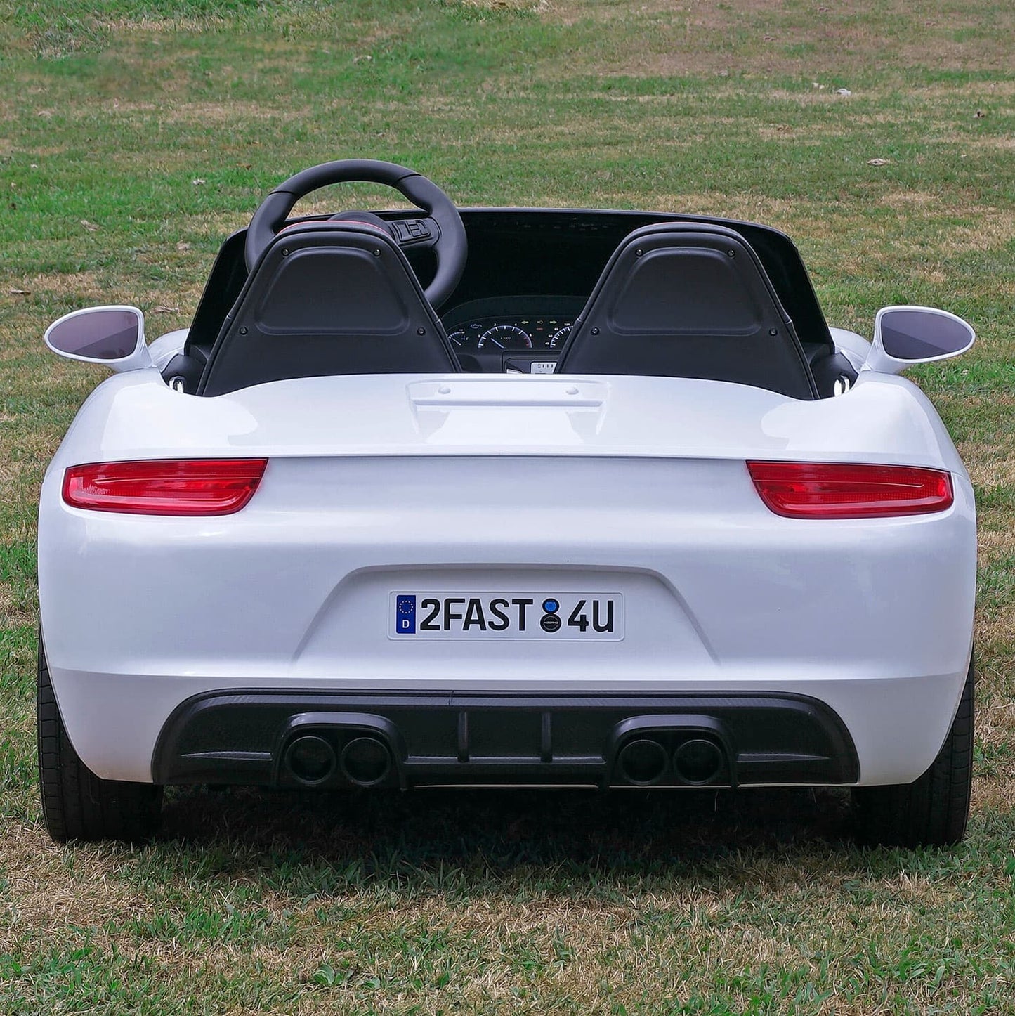 Roadster XXL Sport 24V Big Kids Ride-On Car | White
