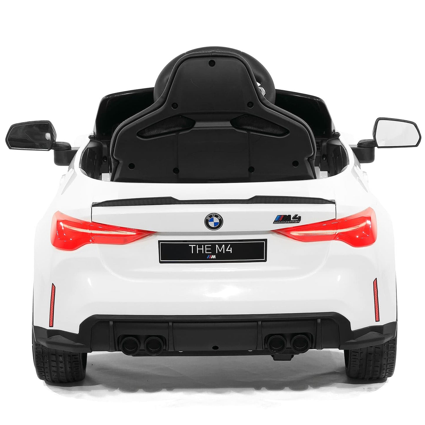 BMW M4 12V Kids Ride-On Car with R/C Parental Remote | White