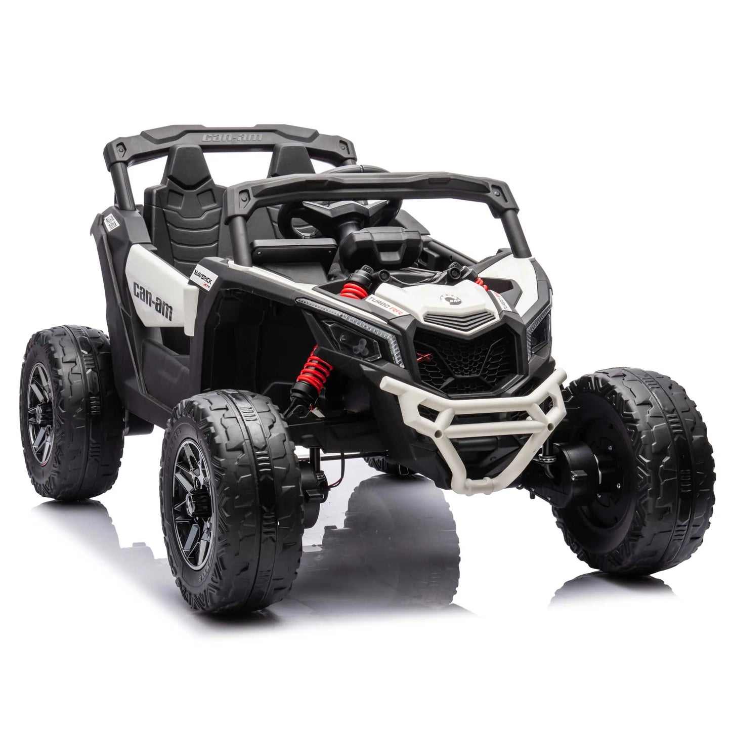 Can-Am Maverick Custom Edition 24V Kids Ride-On UTV Buggy Car | White