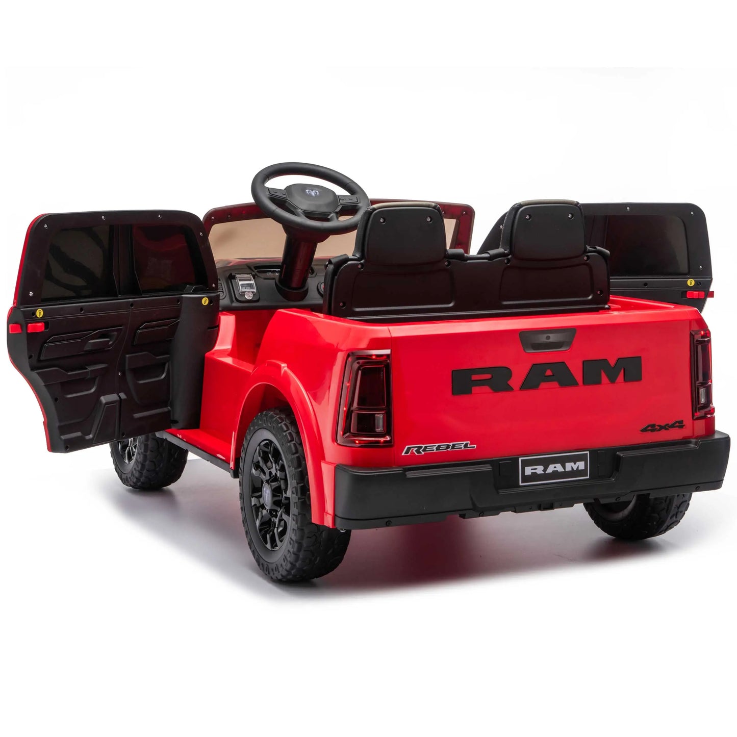 Dodge Ram 2500 Rebel 24V Kids Ride-On Car Truck with R/C Parental Remote | Red