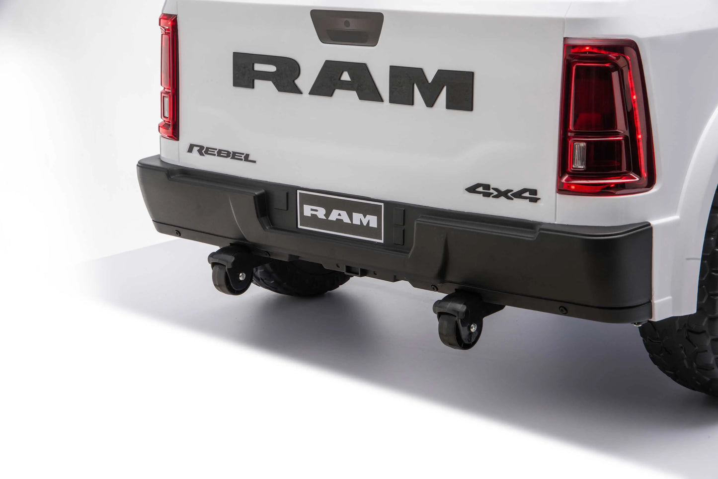 Dodge Ram 2500 Rebel 24V Kids Ride-On Car Truck with R/C Parental Remote | White
