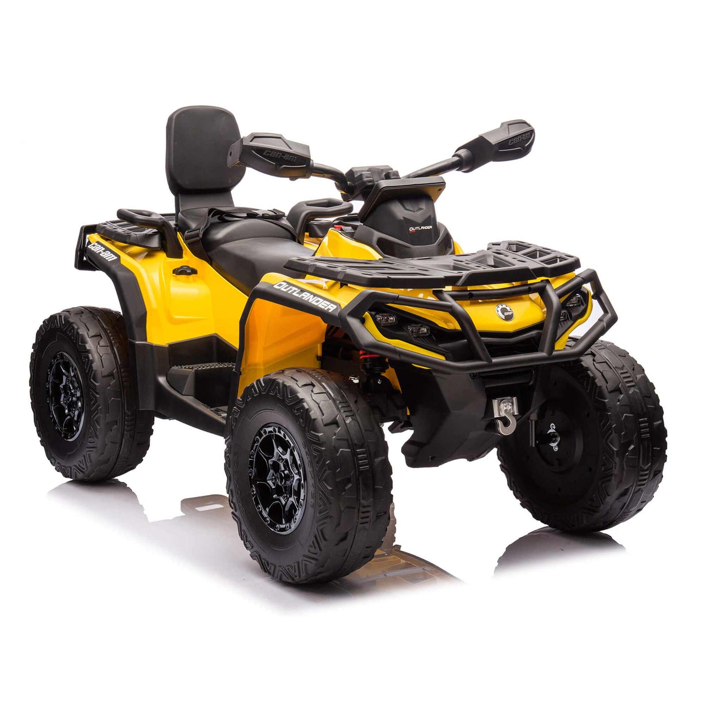 Can-Am Outlander 24V 4WD Kids Ride-On ATV Quad | Yellow