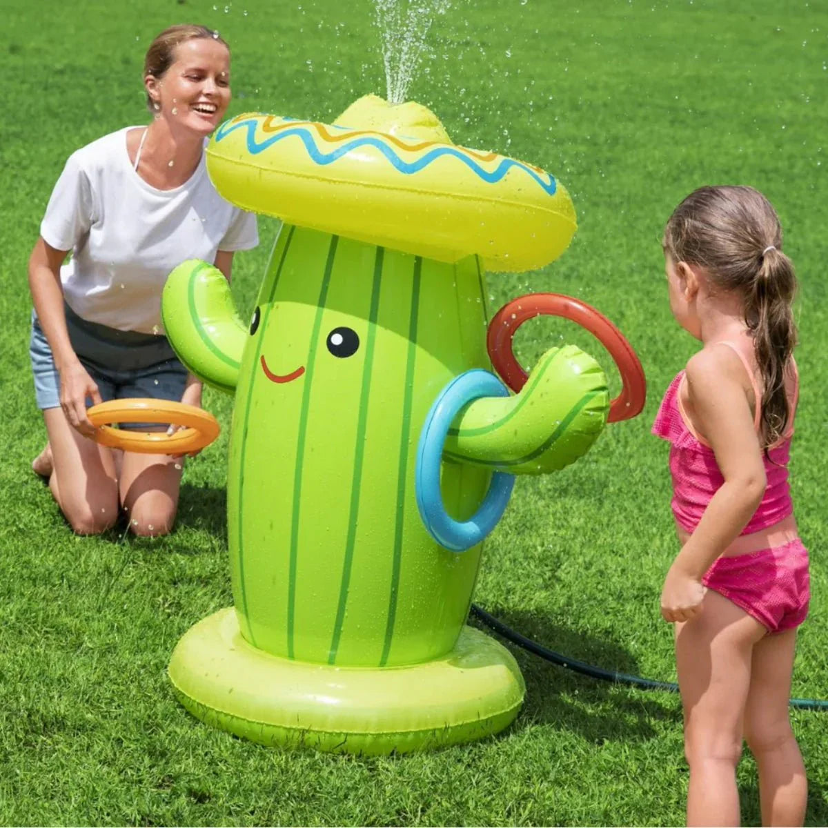 Bestway Sweet & Spiky Cactus Sprinkler Inflatable Garden Toy